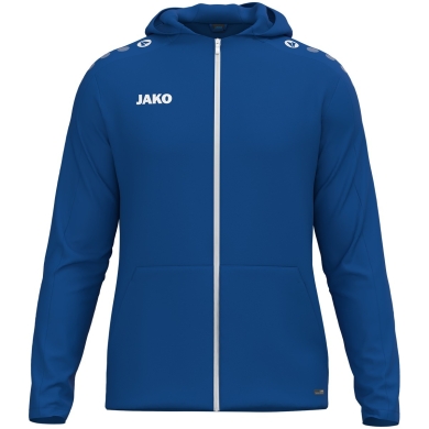 JAKO Kapuzenjacke One (Innenseite aus Micro-Fleece, 100% rec. Polyester) royalblau Herren