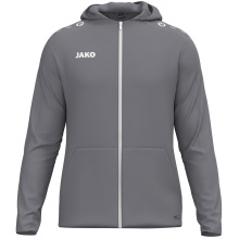JAKO Kapuzenjacke One (Innenseite aus Micro-Fleece, 100% rec. Polyester) grau Herren