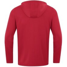 JAKO Kapuzenjacke Power (Polyester-Fleece, Seitentaschen mit Reißverschluss) rot Herren