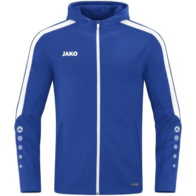 JAKO Kapuzenjacke Power (Polyester-Fleece, Seitentaschen mit Reißverschluss) royalblau Herren