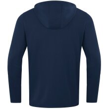 JAKO Kapuzenjacke Power (Polyester-Fleece, Seitentaschen mit Reißverschluss) marineblau/skyblau Herren