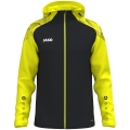 JAKO Kapuzenjacke Sonic (strapazierfähig, weiches Tragegefühl) schwarz/gelb Kinder