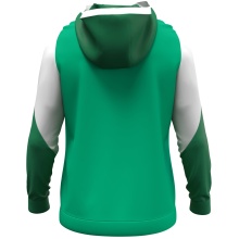 JAKO Kapuzenpullover mit Half-Zip Dynamic (100% rec. Polyester) grün/weiss/dunkelgrün Kinder