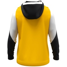 JAKO Kapuzenpullover mit Half-Zip Dynamic (100% rec. Polyester) gelb/weiss/schwarz Kinder