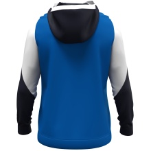 JAKO Kapuzenpullover mit Half-Zip Dynamic (100% rec. Polyester) royalblau/weiss/marineblau Kinder