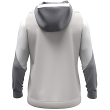 JAKO Kapuzenpullover mit Half-Zip Dynamic (100% rec. Polyester) hellgrau/weiss/grau Kinder