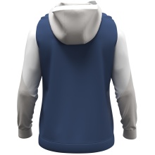 JAKO Kapuzenpullover mit Half-Zip Dynamic (100% rec. Polyester) nachtblau/weiss/hellgrau Kinder