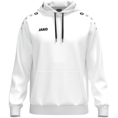 JAKO Kapuzensweat One (60% Baumwolle, 40% rec.Polyester) weiss Herren