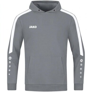 JAKO Kapuzenpullover (Hoodie) Power Kapuzensweat (Bio-Baumwolle) dunkelgrau Kinder