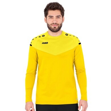 JAKO Sport-Langarmshirt Sweat Champ 2.0 (100% Polyester) gelb Herren
