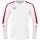 JAKO Sport-Langarmshirt Sweat Power (rec. Polyester, hohe Bewegungsfreiheit) weiss/rot Herren