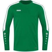JAKO Sport-Langarmshirt Sweat Power (rec. Polyester, hohe Bewegungsfreiheit) grün Kinder