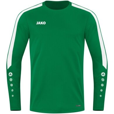 JAKO Sport-Langarmshirt Sweat Power (rec. Polyester, hohe Bewegungsfreiheit) grün Herren