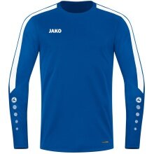 JAKO Sport-Langarmshirt Sweat Power (rec. Polyester, hohe Bewegungsfreiheit) royalblau Herren