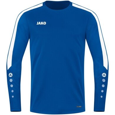 JAKO Sport-Langarmshirt Sweat Power (rec. Polyester, hohe Bewegungsfreiheit) royalblau Herren