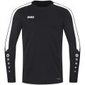 JAKO Sport-Langarmshirt Sweat Power (rec. Polyester, hohe Bewegungsfreiheit) schwarz Herren