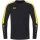 JAKO Sport-Langarmshirt Sweat Power (rec. Polyester, hohe Bewegungsfreiheit) schwarz/gelb Herren