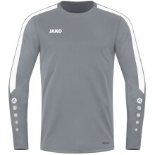JAKO Sport-Langarmshirt Sweat Power (rec. Polyester, hohe Bewegungsfreiheit) dunkelgrau Herren