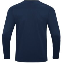 JAKO Sport-Langarmshirt Sweat Power (rec. Polyester, hohe Bewegungsfreiheit) marineblau Herren