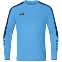 JAKO Sport-Langarmshirt TW-Trikot Power (Polyester-Interlock) skyblau/marineblau Kinder