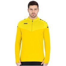 JAKO Sport-Langarmshirt Ziptop Champ 2.0 (100% Polyester) gelb Herren