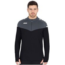 JAKO Sport-Langarmshirt Ziptop Champ 2.0 (100% Polyester) schwarz Herren