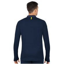 JAKO Sport-Langarmshirt Ziptop Champ 2.0 (100% Polyester) marine/blau/gelb Herren
