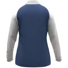 JAKO Langarmshirt Ziptop Dynamic (rec. Polyester, elastisches Material) nachtblau/weiss/hellgrau Damen