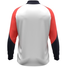 JAKO Langarmshirt Ziptop Dynamic (rec. Polyester, elastisches Material) weiss/coralrot/marineblau Kinder