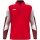 JAKO Langarmshirt Ziptop Dynamic (rec. Polyester, elastisches Material) rot/weiss/dunkelrot Kinder