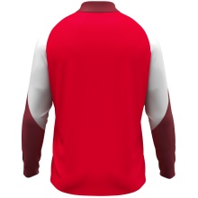 JAKO Langarmshirt Ziptop Dynamic (rec. Polyester, elastisches Material) rot/weiss/dunkelrot Kinder