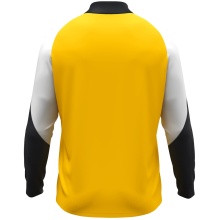 JAKO Langarmshirt Ziptop Dynamic (rec. Polyester, elastisches Material) gelb/weiss/schwarz Kinder