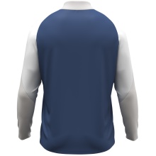 JAKO Langarmshirt Ziptop Dynamic (rec. Polyester, elastisches Material) nachtblau/weiss/hellgrau Kinder