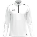 JAKO Langarmshirt Ziptop One (100% rec. Polyester, Innenseite aus Micro-Fleece) weiss Herren