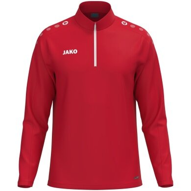 JAKO Langarmshirt Ziptop One (100% rec. Polyester, Innenseite aus Micro-Fleece) rot Herren