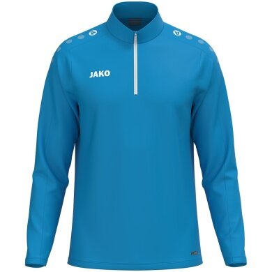 JAKO Langarmshirt Ziptop One (100% rec. Polyester, Innenseite aus Micro-Fleece) blau Kinder