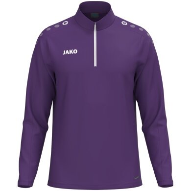 JAKO Langarmshirt Ziptop One (100% rec. Polyester, Innenseite aus Micro-Fleece) violett Herren
