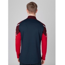 JAKO Langarmshirt Ziptop Performance (Polyester-Stretch-Fleece) marineblau/rot Herren