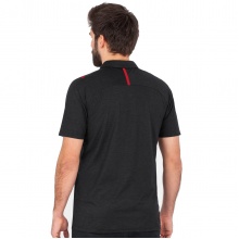 JAKO Sport-Polo Challenge (Polyester-Stretch-Jersey) schwarzmeliert/rot Herren