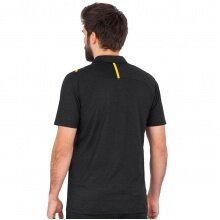 JAKO Sport-Polo Challenge (Polyester-Stretch-Jersey) schwarzmeliert/gelb Herren