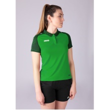 JAKO Sport-Polo Performance (Polyester-Micro-Mesh, atmungsaktiv, schnelltrocknend) grün/schwarz Damen