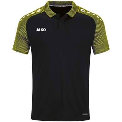 JAKO Sport-Polo Performance (atmungsaktiv, schnelltrocknend) schwarz/gelb Kinder