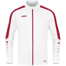 JAKO Polyesterjacke Power (100% rec. Polyester) weiss/rot Kinder