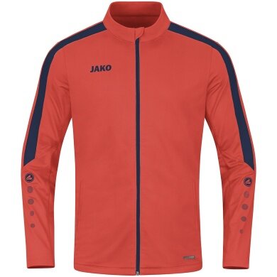 JAKO Polyesterjacke Power (100% rec. Polyester) orange/marineblau Kinder