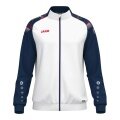 JAKO Trainingsjacke (Polyester) Sonic (100% rec. Polyester, moderner Look) weiss/marine/rot Kinder
