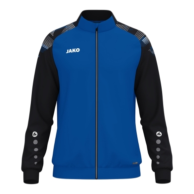 JAKO Polyesterjacke Sonic (100% rec. Polyester, moderner Look) royalblau/schwarz Kinder
