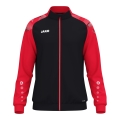JAKO Trainingsjacke (Polyester) Sonic (100% rec. Polyester, moderner Look) schwarz/rot Kinder