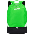 JAKO Rucksack Iconic mit Bodenfach neongrün/schwarz