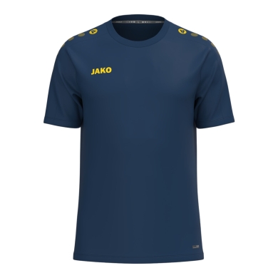 JAKO Sport-Shirt One (100%rec. Polyester, atmungsaktiv) navyblau/gelb Damen