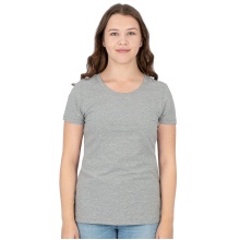 JAKO Freizeit-Shirt Organic Stretch (Bio-Baumwolle) hellgrau Damen